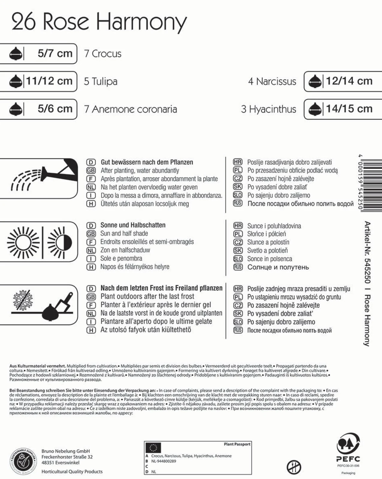 Colour Symphony Rose Harmony (26 Stück) | Blumenzwiebelmischungen Von Kiepenkerl 3 Colour Symphony Rose Harmony (26 Stück) | Blumenzwiebelmischungen Von Kiepenkerl