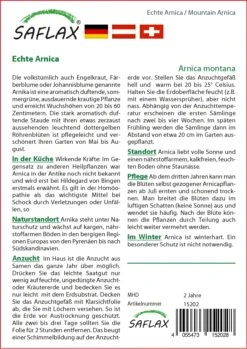 Echte Arnica | Heilpflanzensamen Von Saflax -Pegasus Verkaufe 535650 Echte Arnica 15202 sa 1
