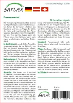 Frauenmantel | Heilpflanzensamen Von Saflax -Pegasus Verkaufe 535653 Frauenmantel 15205 sa 1