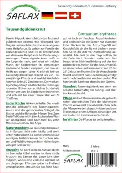 Tausendgüldenkraut | Heilpflanzensamen Von Saflax 5 Tausendgüldenkraut | Heilpflanzensamen Von Saflax -Pegasus Verkaufe 535660 Tausendgueldenkraut 15212 sa 1