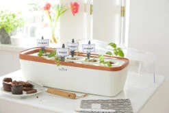 BoQube Gewächshaus &amp; Pflanzkasten L Creme-kupfer | Zimmergewächshäuser Von Romberg -Pegasus Verkaufe 539701 BoQube Gewaechshaus und Pflanzkasten L creme kupfer 2