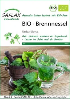 Brennessel | BIO Heilpflanzensamen Von Saflax -Pegasus Verkaufe 540059 Bio Brennnessel 15321 sa 0