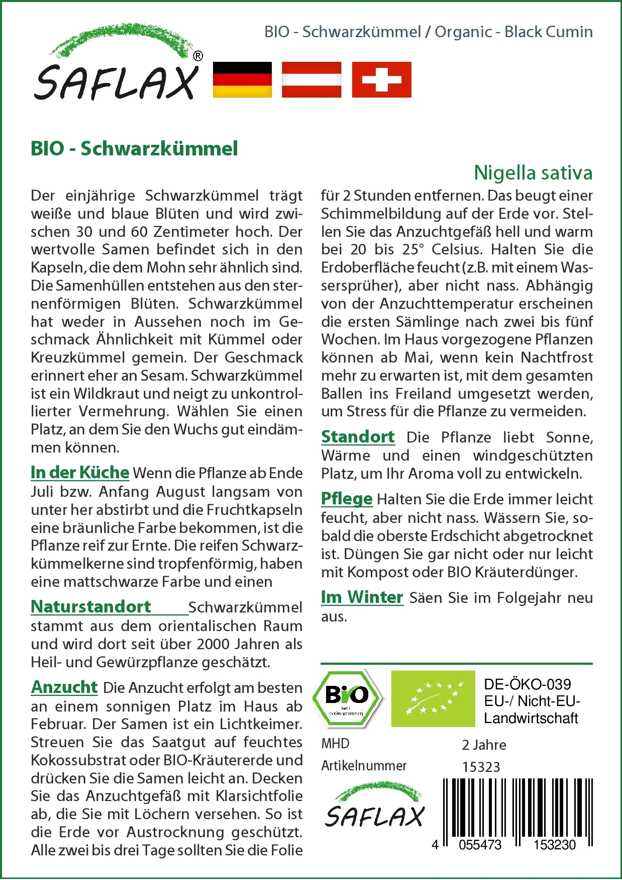 Schwarzkümmel | Kümmelsamen Von Saflax 3 Schwarzkümmel | Kümmelsamen Von Saflax