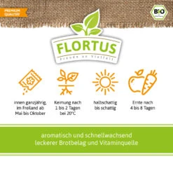 Bio-Kresse (900 G) | Bio-Kressesamen Von Flortus 9 Bio-Kresse (900 G) | Bio-Kressesamen Von Flortus -Pegasus Verkaufe 543638 Bio Kresse 900 g 2