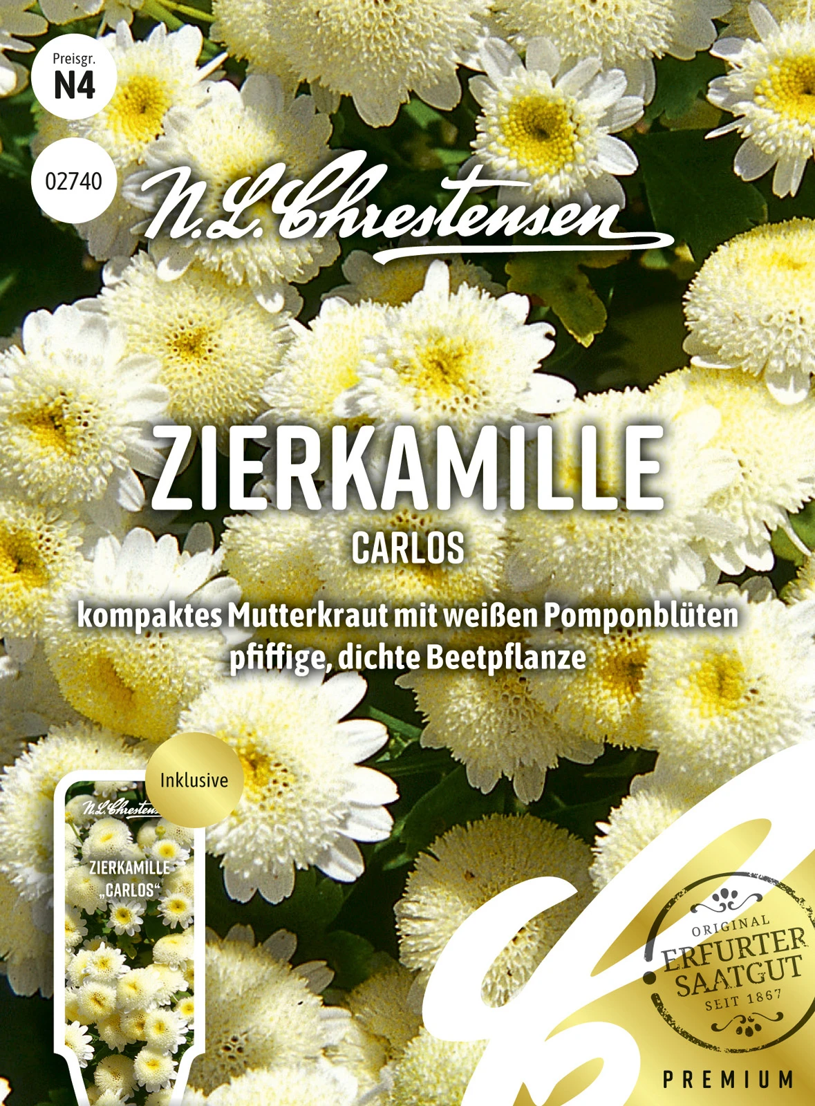 Zierkamille Carlos | Kamillesamen Von N.L. Chrestensen 3 Zierkamille Carlos | Kamillesamen Von N.L. Chrestensen