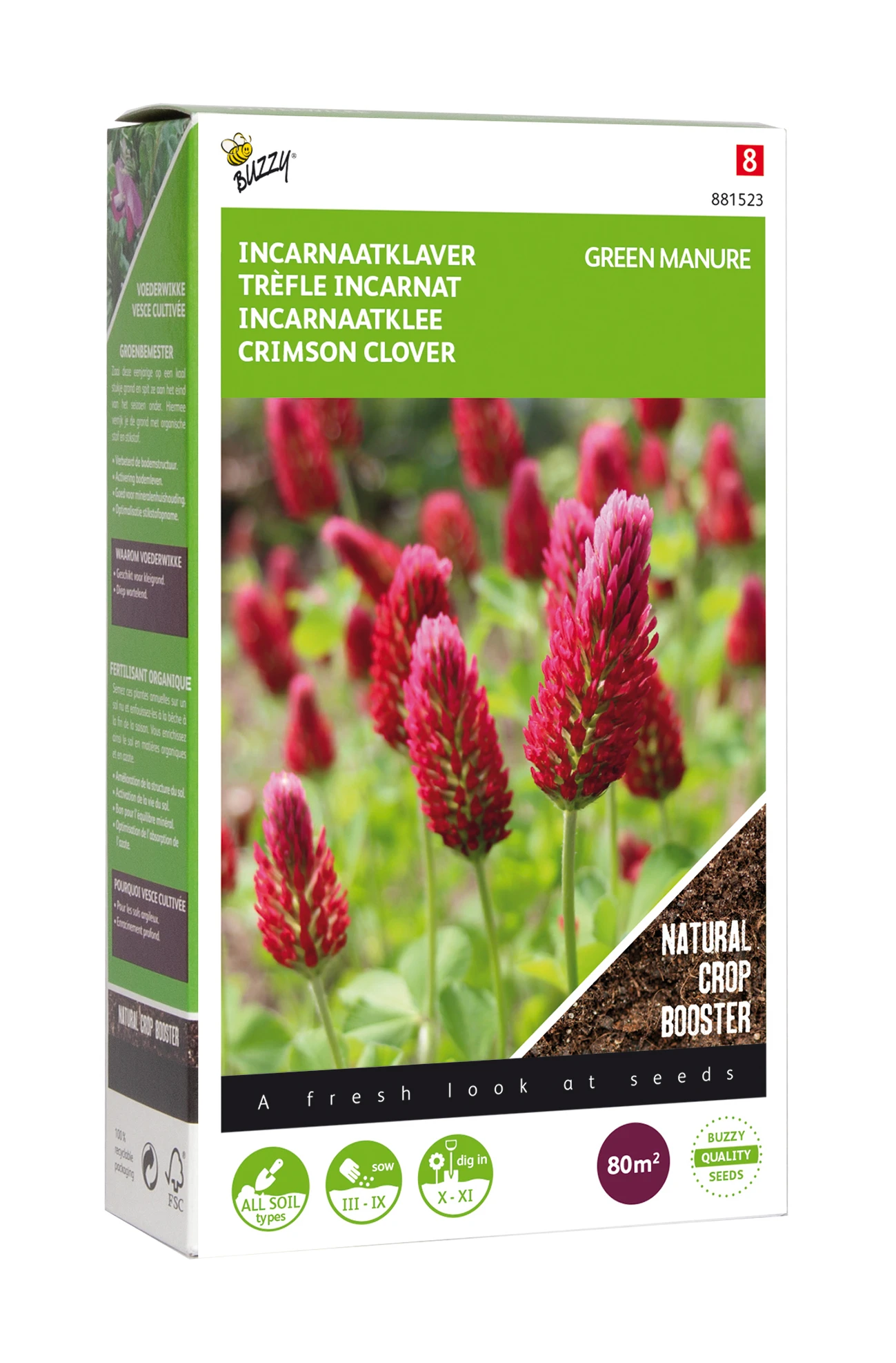 Gründünger Inkarnatklee (200 G) | Gründünger Von Buzzy Seeds 3 Gründünger Inkarnatklee (200 G) | Gründünger Von Buzzy Seeds