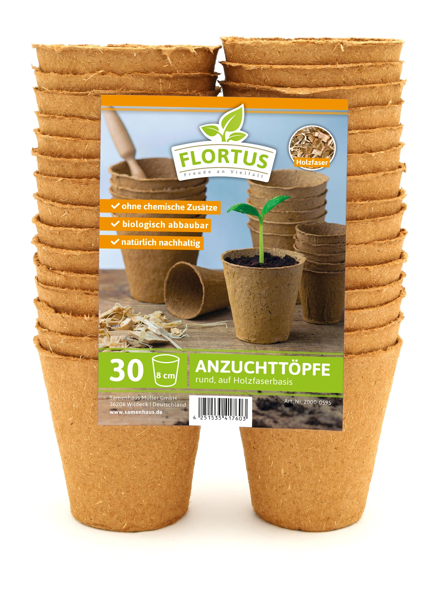 8 Cm Anzuchttopf Rund Auf Holzfaser Basis | Anzuchttöpfe Von FLORTUS 7 8 Cm Anzuchttopf Rund Auf Holzfaser Basis | Anzuchttöpfe Von FLORTUS – Bild 5