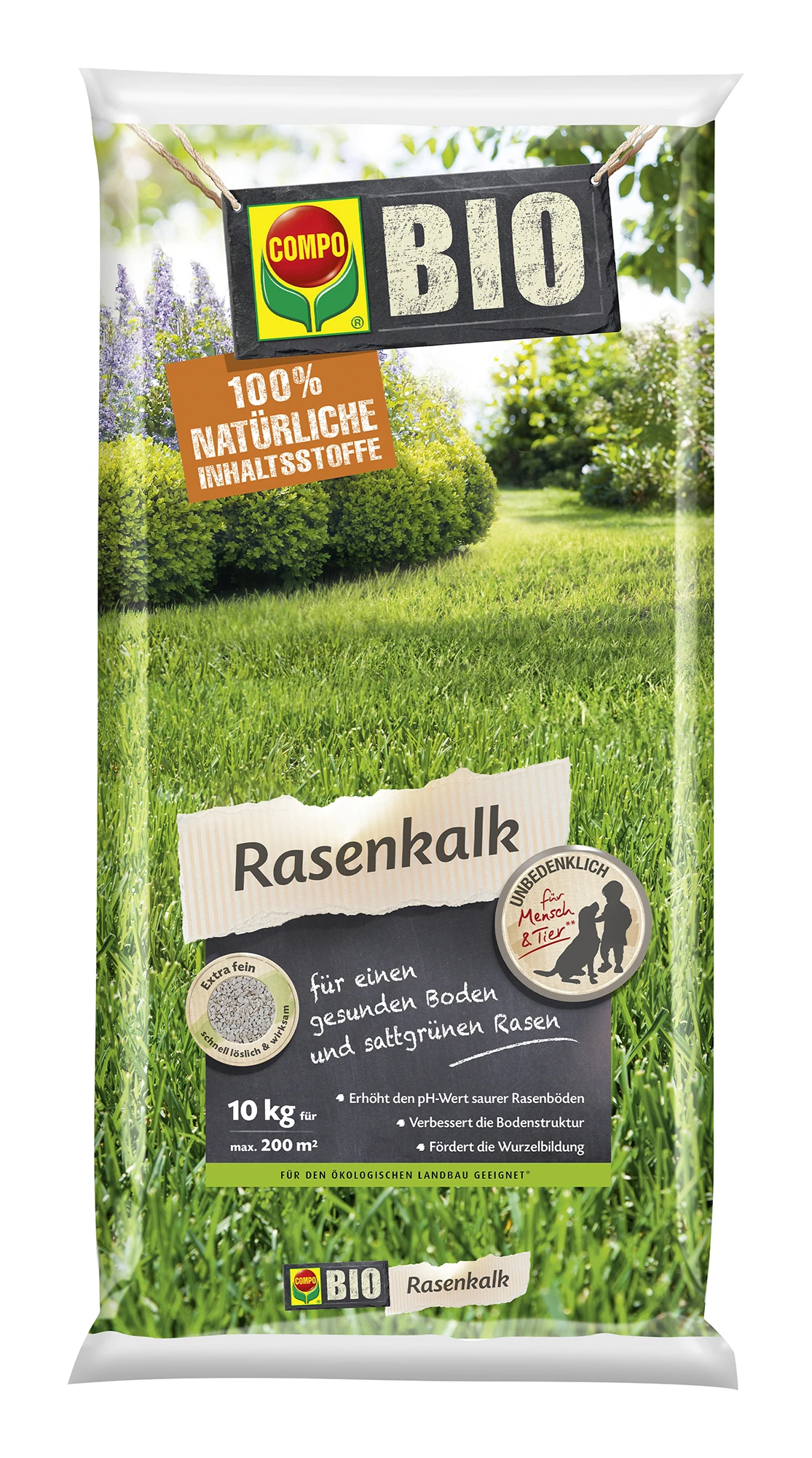 Rasenkalk (10 Kg) | BIO Bodenverbesserung Von COMPO 3 Rasenkalk (10 Kg) | BIO Bodenverbesserung Von COMPO